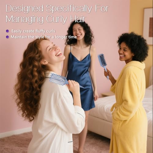 Curly Hair Brush - Defining Waves & Reducing Frizz