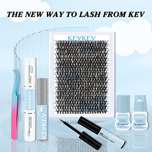 300 Pcs Individual Lashes Lash Clusters DIY Lash Extension Cluster Lashes that Look Like Eyelash Extensions Self Applicaton at Home Volume Dramtic Look(50D,D-18mm)