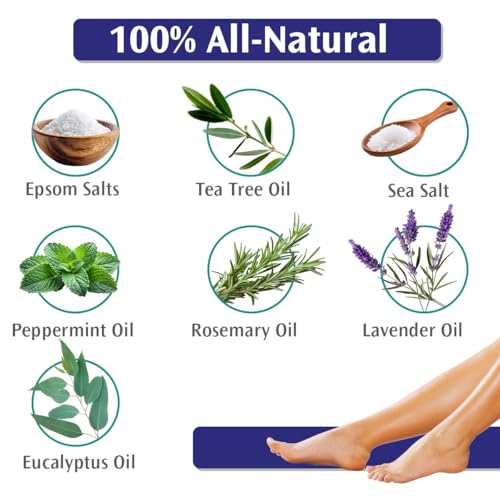 PediFix Tea Tree Oil & Epsom Salt Foot Soak Crystals (6 Packets)