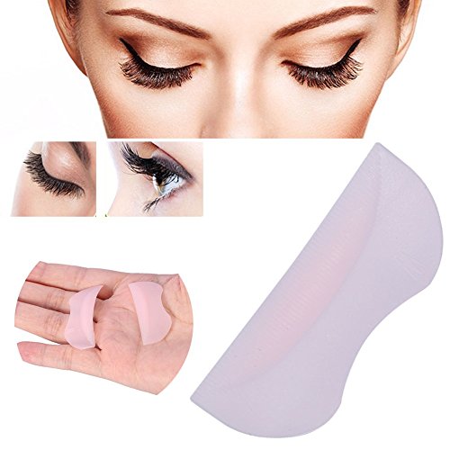 5Pairs/Set Silicone Eyelash Perming Curler, 3D Eyelash Perming Curling Pad Patch Eyelash Pad False Lashes Extension Makeup Tool for Eyelash Perm Lifting