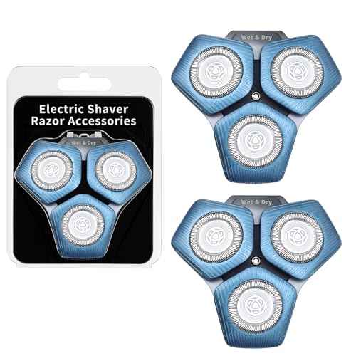 2 Pack SH71/50 Shaving Heads Compatible with Phili*s Shavers Series S5000 (S5XXX),S7000 (S7XXX) (BLUE)