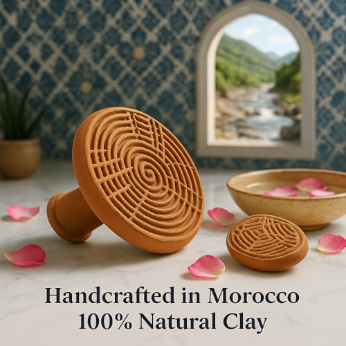 Natural Moroccan Pumice Stone - Handcrafted Terracotta Foot Scrubber
