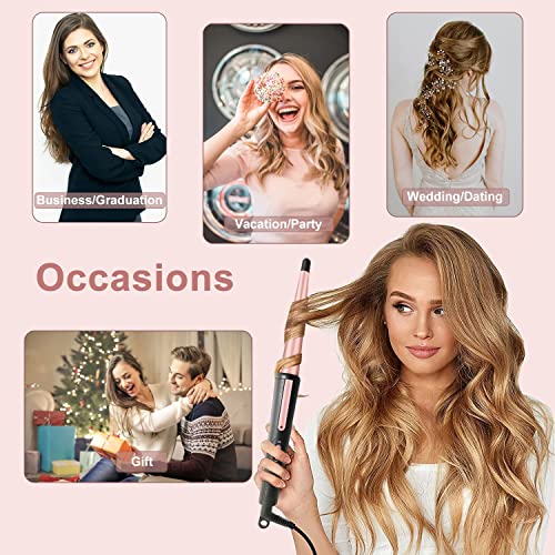 JAETON Ceramic Curling Wand 0.5-1" Tapered Barrel, 210°C