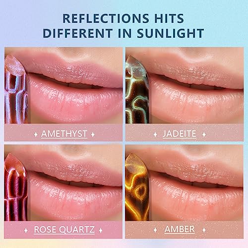 Glimmer Lip Balm 2Pcs Set Shimmer Hydrating Glitter Lipstick