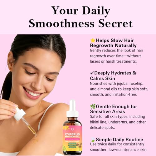Cyperus Rotundus Hair Removal Oil - 60ml Natural Body Oil