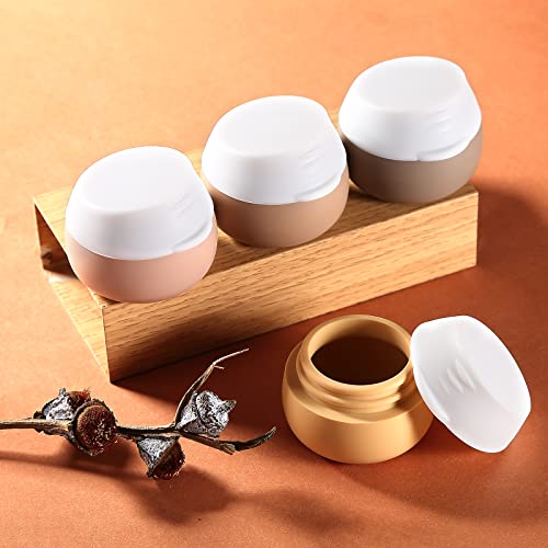 TSA Travel Size Silicone Jars, Leak-proof Cosmetic Containers (4 Pieces)