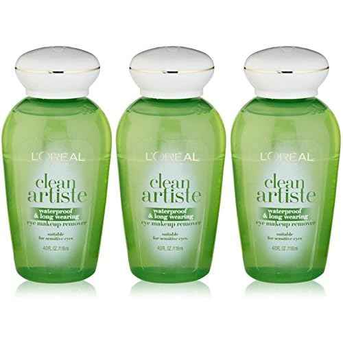 L'Oreal Paris Clean Artiste Waterproof & Long Wearing Eye Makeup Remover 4 oz (Pack of 3)