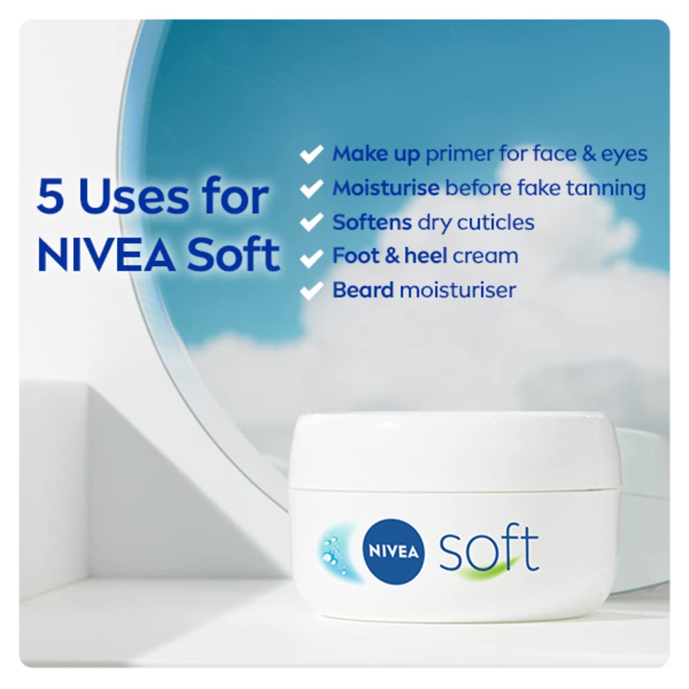 NIVEA Soft Refreshingly Soft Moisturizing Cream,, 6 Fl Ounce ()