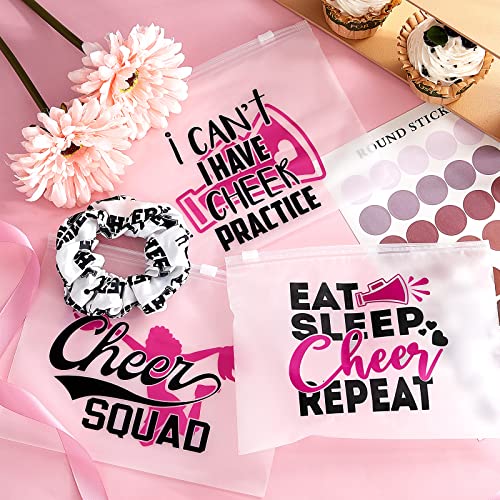 Cheer Makeup Bags for Girls, 60-Pack Cheerleader Cosmetic Cases