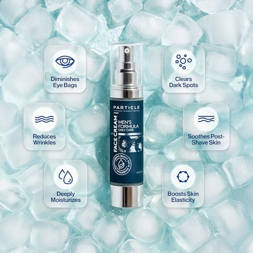 Particle 6-in-1 Face Cream for Men, Men¡¯s Daily Hydrating Moisturizer with Vitamin C, Jojoba Oil, Vitamin E & Hyaluronic Acid, Skin Care Routine, Healthy Skin Support, Pack of 1, 1.7 FL OZ
