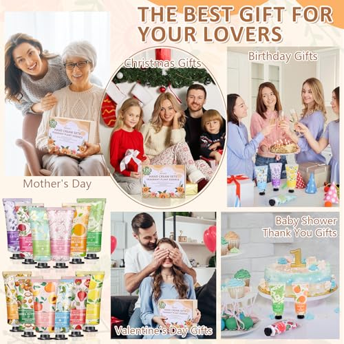 BESNEL 120 Pack Hand Cream Gift Set - 12 Fragrances