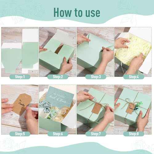 Teenyyou 60 Pcs Bridesmaid Proposal Gifts Bridesmaid Box Set Maid of Honor Gifts Wedding Bridal Shower Include Jewelry Box Glass Cup Scrunchies Hair Knotted Bracelets Hand Cream Lip Balm Cards(Green)