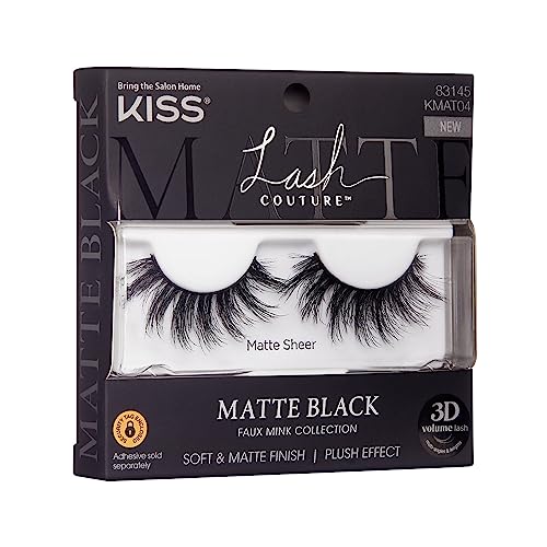 KISS Lash Couture Matte Black 3D Volume False Eyelashes