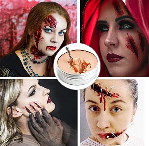 Mysense SFX Makeup Kit - Liquid Latex Scar Wax & Stage Blood
