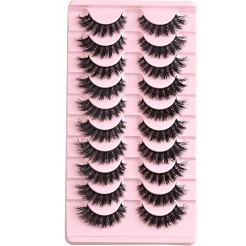 FARRED 14mm Cat Eye Wispy Mink Lashes - 10 Pairs