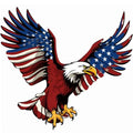 July 4th Patriotic Temporary Tattoos - 6 Sheet Set