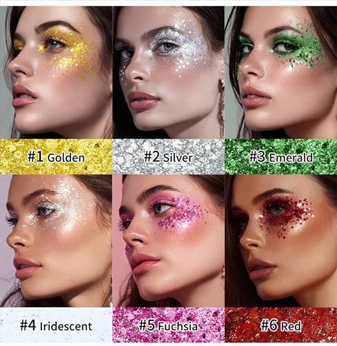 Body Glitter Stick - Waterproof Holographic Sequins for Rave & Festivals