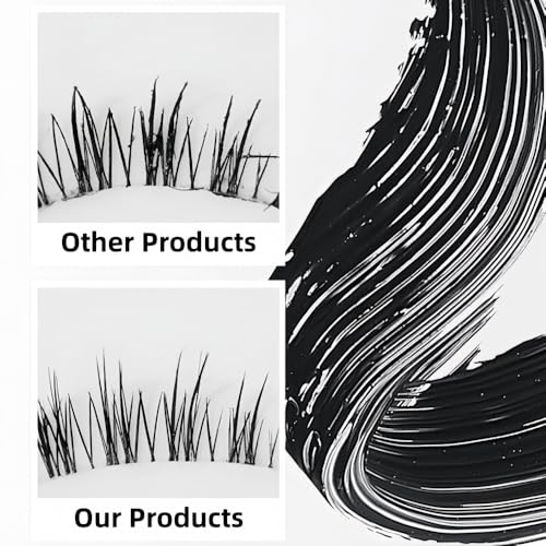 2-in-1 Waterproof Black Mascara with Dual Brushes