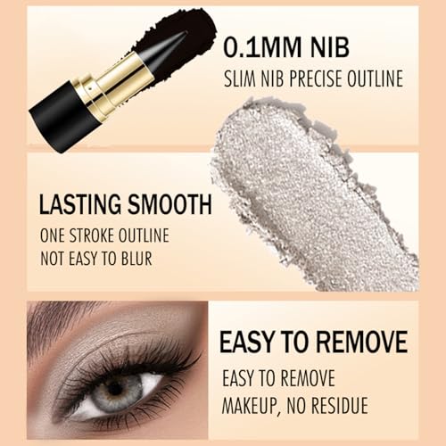 Black Gel Eyeliner Pencil Waterproof Long-Lasting