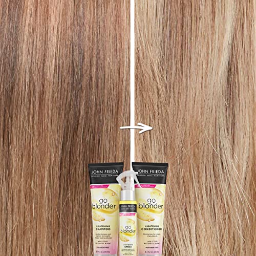 John Frieda Sheer Blonde Go Blonder Conditioner, Gradual Lightening Conditioner, 8.3 oz, with Citrus and Chamomile, featuring our BlondMend Technology