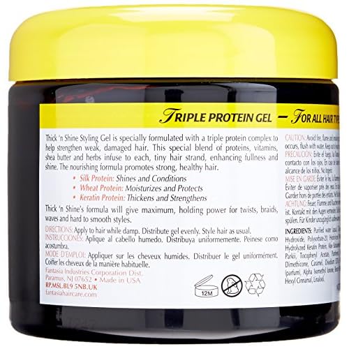 Fantasia Thick 'n Shine Styling Gel, 16 Oz