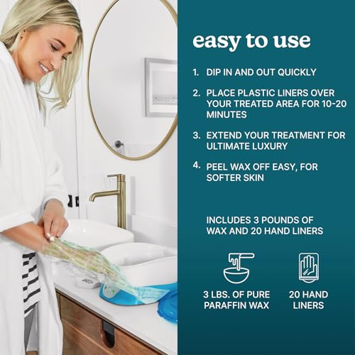 Homedics Paraffin Wax Machine for Hand Therapy - Includes Wax & Liners