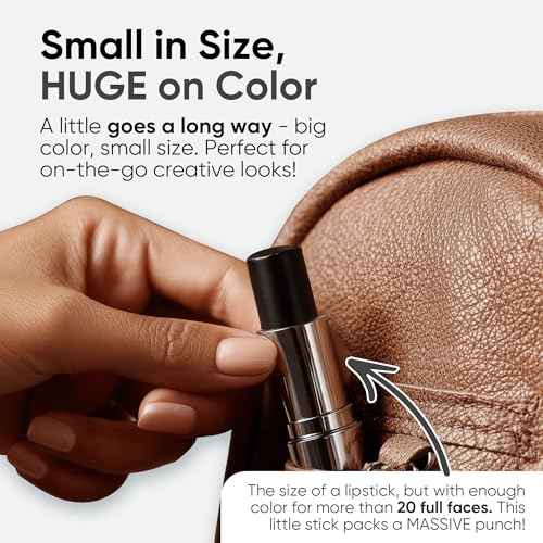 Blue Squid PRO Black Face Paint Stick - Waterproof Body Paint for Adults & Kids Eye Black Baseball, Eyeblack Softball - Vegan Hypoallergenic Twist-Up Non-Toxic Makeup Stick for Cosplay, Sports & SFX