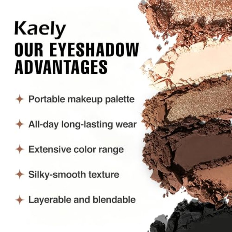 CAKAILA 9-Color Eyeshadow Palette - Natural & Long-Lasting Shades