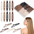 40Pcs Metal Snap Hair Clips Barrettes, 5 Colors