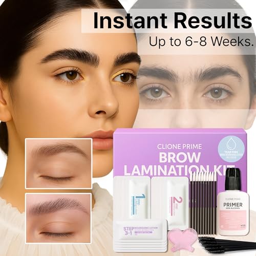At-Home Brow Lamination Kit - DIY Eyebrow Perm Kit for Fuller Brows