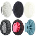 INNERNEED Food-Grade Soft Silicone Body Scrubber Shower Brush Handheld Cleansing Skin Brush, with Exfoliating Net Sponge Case (Pack of 4)