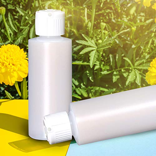 4 Oz Plastic Squeeze Bottles with Flip Top Spout (Pack of 6)