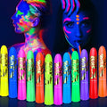 12 Color Glow in the Dark Face & Body Paint Set
