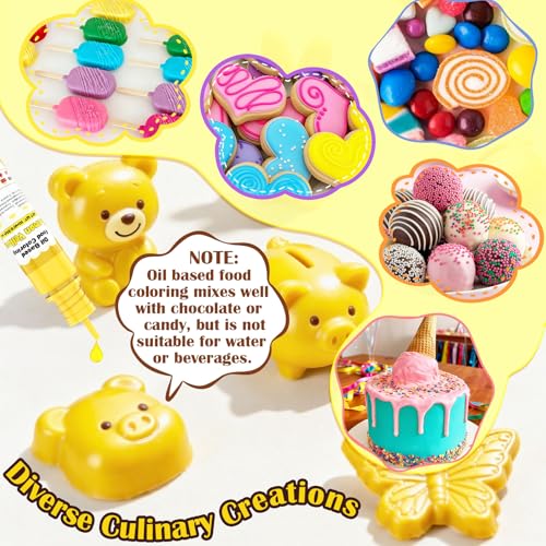 Oil-Based Food Coloring for Chocolate - 16 Colors
