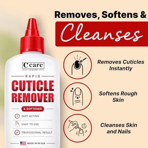 C CARE Rapid Cuticle Remover Gel 2 oz - Fragrance-Free Nail Treatment