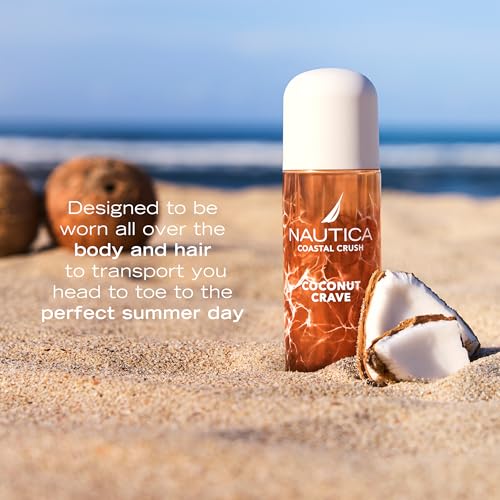 Nautica Coconut Crave Body Mist for Women - 8 oz Fruity Gourmand