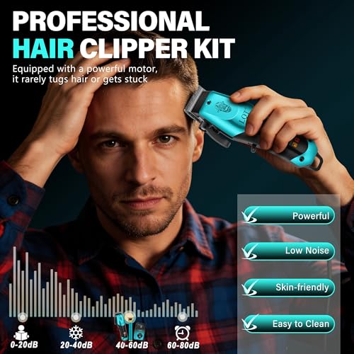LQT Professional Hair Clipper & Beard Trimmer Kit with Ceramic T-Blade
