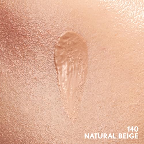 COVERGIRL Clean Invisible Foundation Makeup, Dewy & Glowy Finish, Buildable Coverage, Skin-Like Smooth Look, Vegan, Natural Beige, 1oz (Pack of 2)
