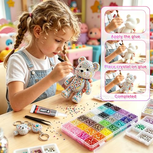 Complete Bedazzler Kit with 46000 Rhinestones & Tools
