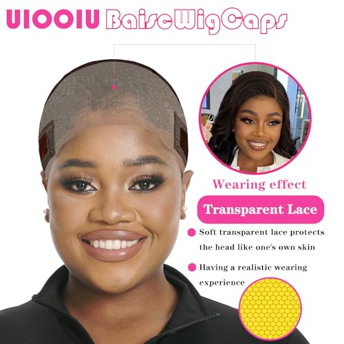 Wig Grip Cap with Non-Slip Headband - 11x5 Lace HD, 2-Pack
