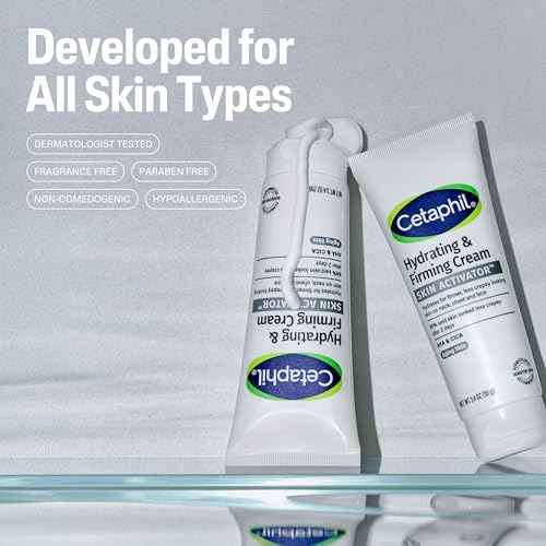 Cetaphil Skin Activator Hydrating & Firming Cream For Face, Neck & Chest 3.4 oz, Mandelic Acid (AHA) and Centella Asiatica (CICA) Cream, Hydrates and Firms Aging Skin, Anti-Aging Skincare