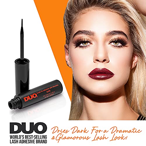 DUO Strip Lash Adhesive - Dark Tone, Waterproof Lash Glue for Eyelash Clusters, Long Lasting Wear, 0.18 oz