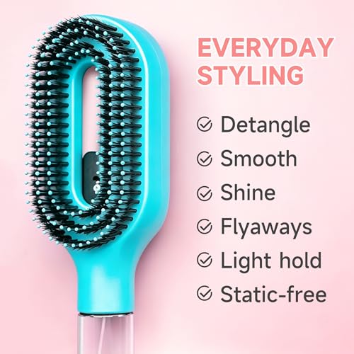 FUNAN 2-in-1 Detangling Hair Brush with Spray Bottle, 50ml