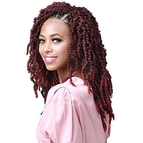 BOBBI BOSS Butterfly Locs Pre-Loop Crochet Braid NU LOCS DISTRESSED STYLE 12 inch (6-PACK, T1B/BUG)