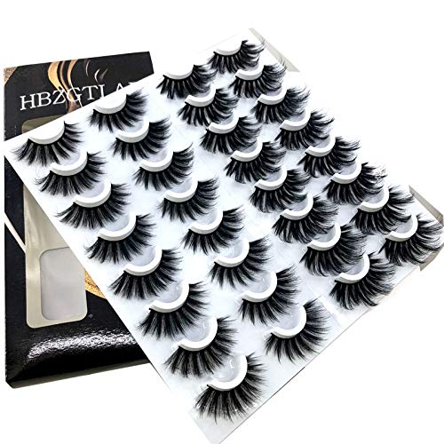 16 Pairs Mink Eyelashes 8-25mm Natural Dramatic Volume