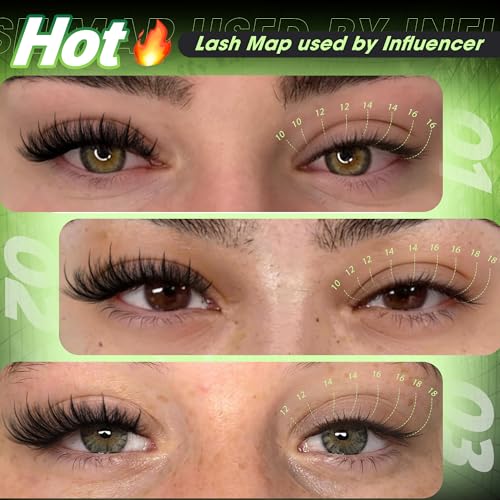Lash Clusters with Spikes Manga Eyelash Extensions 10-18MM D-Curly