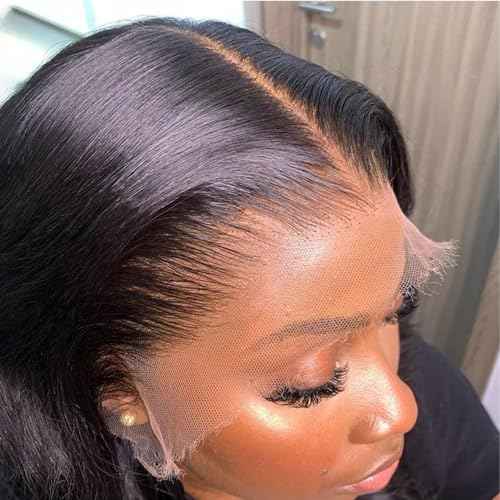 13x6 Frontal HD Lace Body Wave 18 Inch, SKINLIKE Lace Frontal Only,0.095mm Ultra-thin Invisible Real Swiss Lace RAW Virgin Human Hair Single Knot Pre-Plucked with Baby Hair