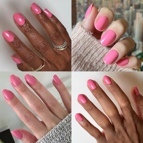 Olive & June Super Stick Press-On Nails, Taffy Pink, 32pc