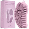 MainBasics Dual-Sided Silicone Body Scrubber - Exfoliating Loofah Brush