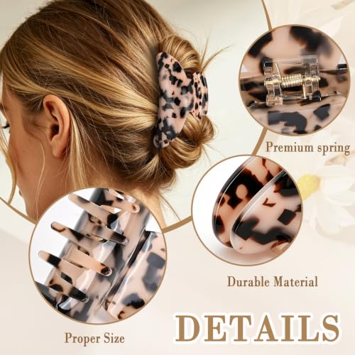 Leopard Claw Clip Medium - Non-Slip Acrylic Hair Clip